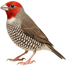 African Red-headed Finch